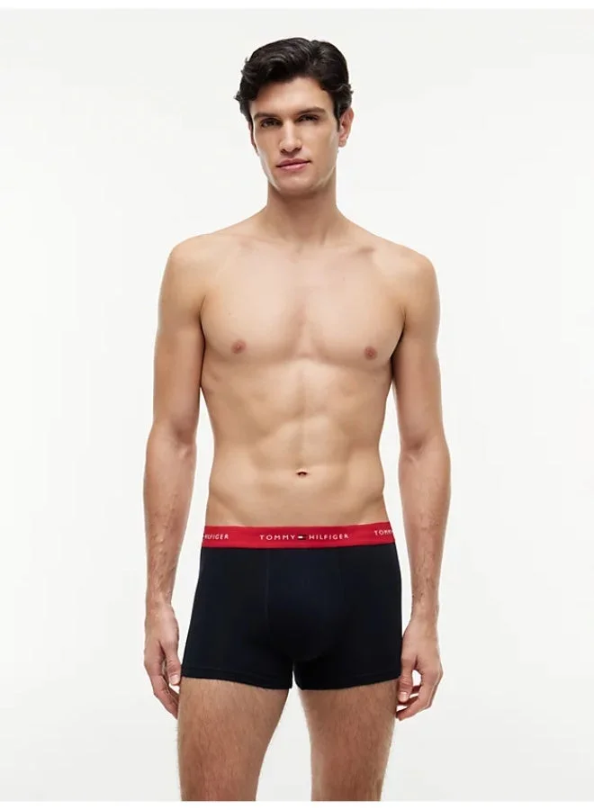 Tommy Hilfiger Primary Red/White/Desert Sky 3-Pack Signature Repeat Logo Waistband Trunks for Men | Best Price UAE