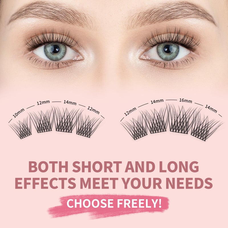 MLEN DIARY Lash Cluster DIY Eyelash Extensions 100 Clusters Lashes 10-16mm D Curl Mega Wispy Volume Individual Lashes Eyelash Clusters Extensions DIY at Home - Image 3