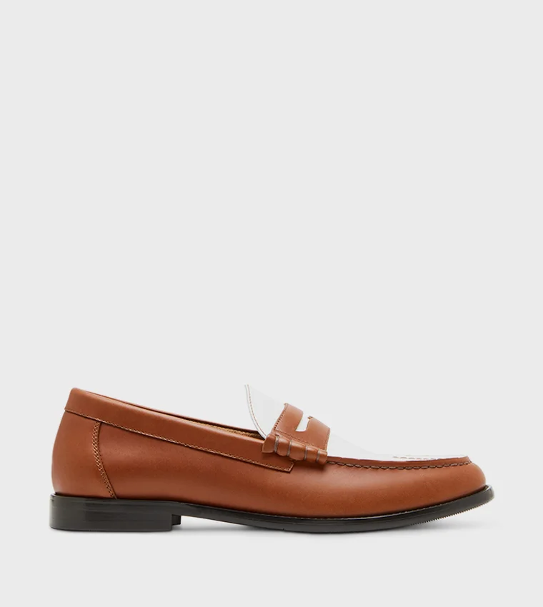 Steve Madden Men's Tan Abbe Formal Lace-up Shoes