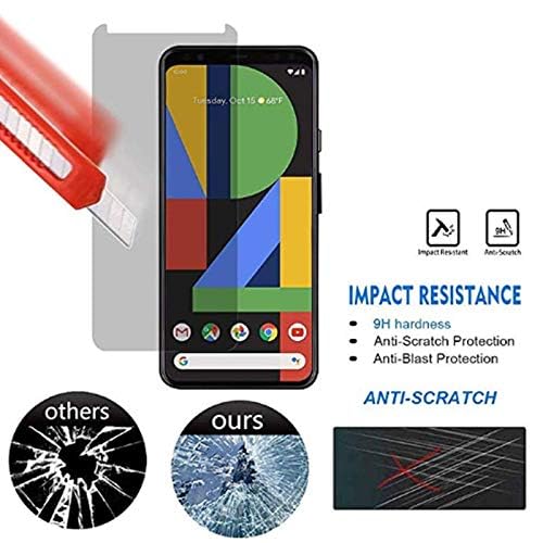 AISELAN 2PACK Privacy Screen Protector for Google Pixel 4 XL, [Case Friendly] [Anti-Glare] [Anti-Spy] Screen Protector Tempered Glass for Google Pixel 4XL - Image 5