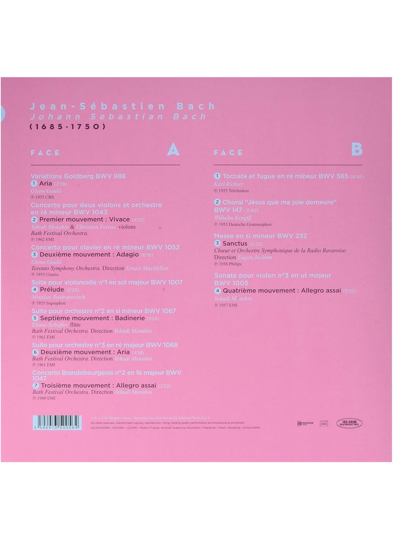Wagram Music Johann-Sebastien Bach - Les Chefs d’uvres (The Masterpieces Of) - LP Music Vinyl Record  - Image 2