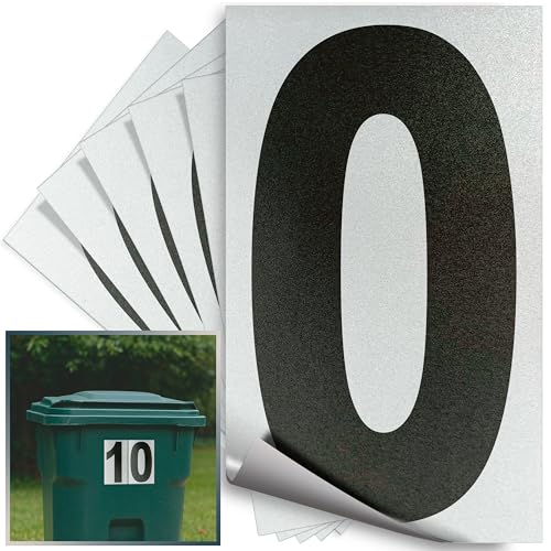 iSYFIX Black Vinyl Number 2 (Two) Stickers - 6 Pack 5 inch - Premium Decal, White Background, Pre-Spaced for Mailbox, Signs, Window, Door, Cars, Trucks, Home, Business, Address, Indoor & Outdoor - Image 1