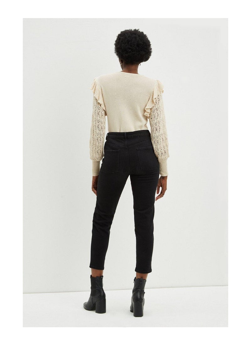 DOROTHY PERKINS - Organic Ripped Mom Jeans - Image 1