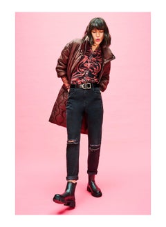 Organic Ripped Mom Jeans
