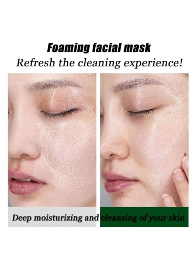 HUNMUI Centella Foam Face Mask, Centella Asiatica Bubble Face Mask, Wrinkle Removal, Moisturising, Deep Cleansing Smear Skin Care, Removes Black Spots and Controls Oil (1) - Image 3