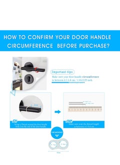 RATSAW 12 Pack PVC Door Handle Stopper Clear Rubber Door Stopper Door Handle Guard Door Handle Bumper  - Image 2