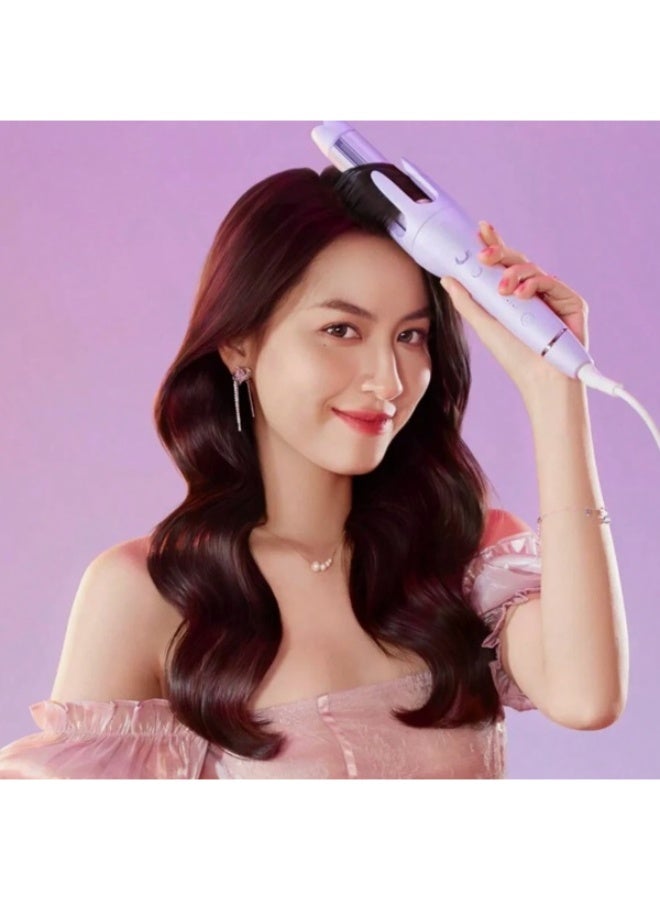 MULLINER Hair Curling Iron 32mm Easy-to-use Travel Automatic Curling Iron Fast Heating Small Auto Rotating Curing Wand for Curls Waves with 3 Adjustable Temperature ML-8013 - Image 3