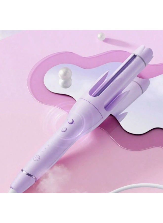 MULLINER Hair Curling Iron 32mm Easy-to-use Travel Automatic Curling Iron Fast Heating Small Auto Rotating Curing Wand for Curls Waves with 3 Adjustable Temperature ML-8013 - Image 1