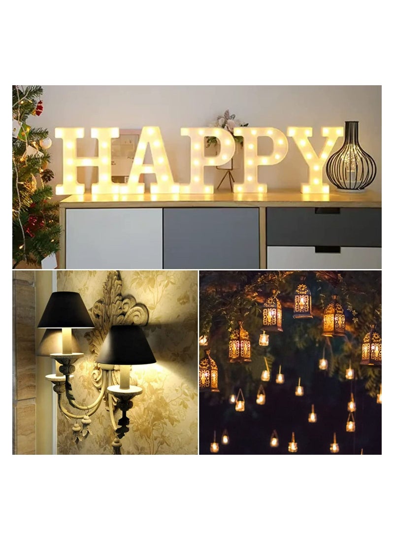 SYOSI E14 LED Light Bulbs, T16 0.6W Vintage Edison Screw Light Bulb Tubular Night Light Mini Bulb Warm White 2200K Amber Light Bulb for Sewing Machine Refrigerator, Non-dimmable (Mini 5Pcs)  - Image 4