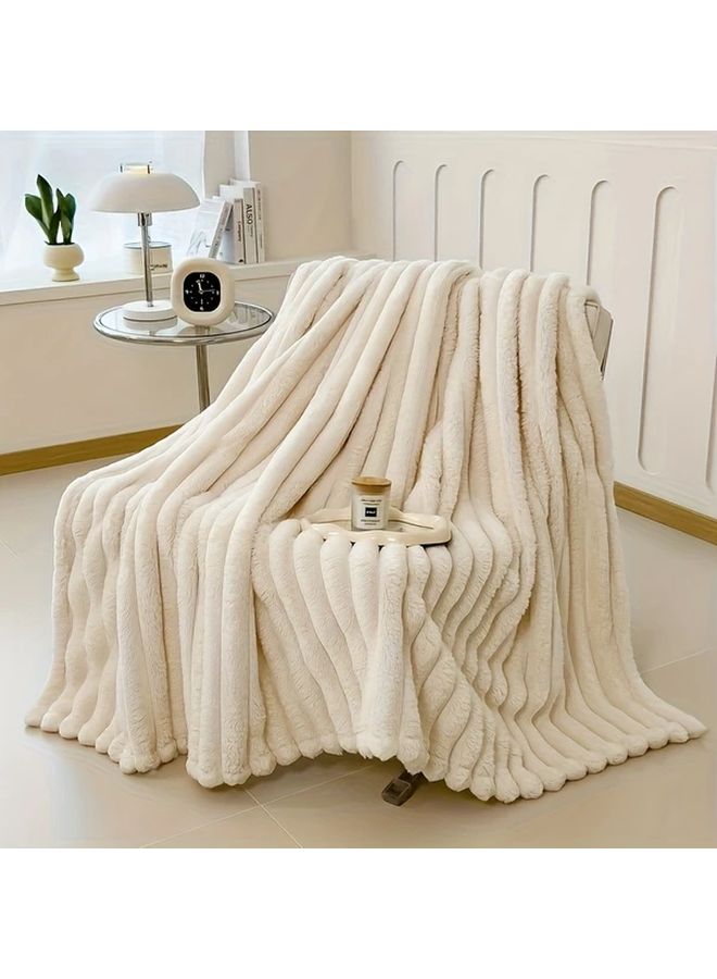 Pink Reversible Fleece Throw Blanket 40x60 Inch Soft All Season Air Conditioning Blanket - Image 4