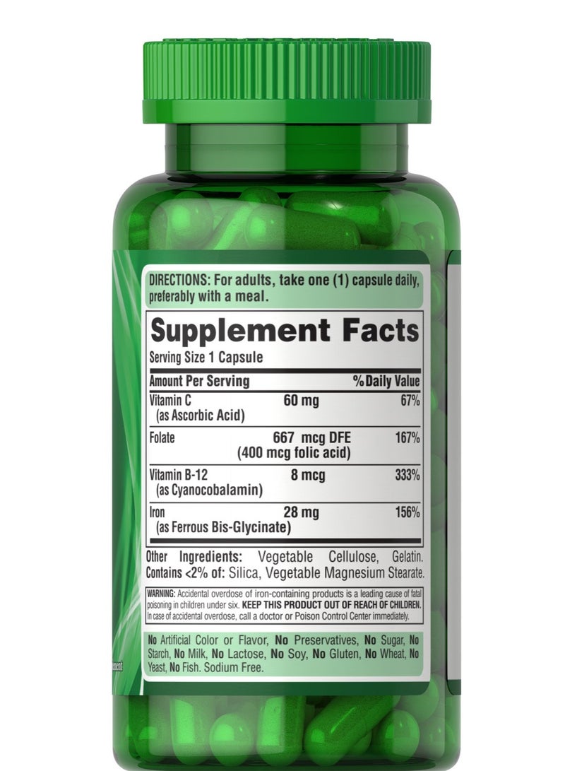 بوريتانز برايد حديد 28ملغ من بيوريتانز برايد 90حبة - Image 2