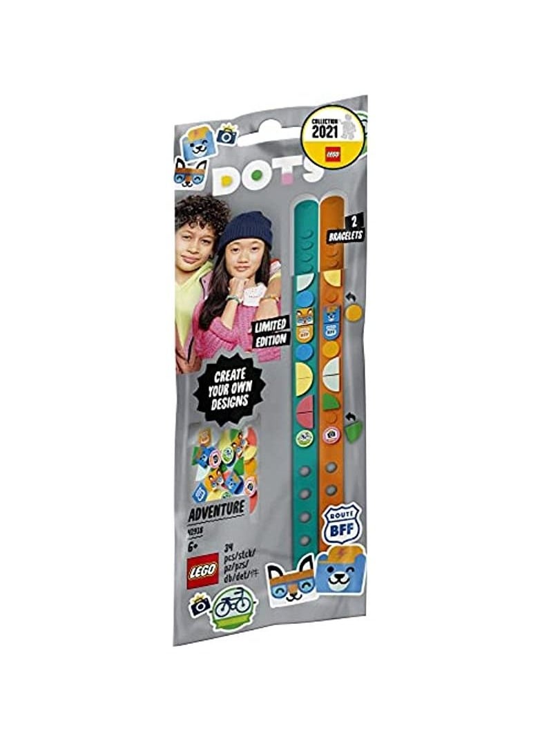 LEGO - DOTS Adventure Bracelets Jewellery Set, Tiles DIY Gifts, Arts and Crafts for Kids - Image 1