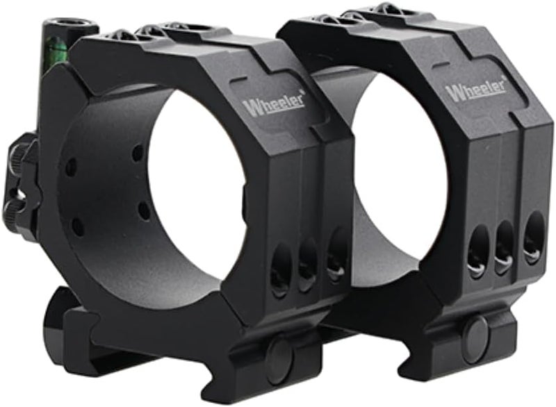 Wheeler 2-Piece Picatinny Rail Scope Rings with Anti-Cant Indicator for Leveling, Shooting - Image 1