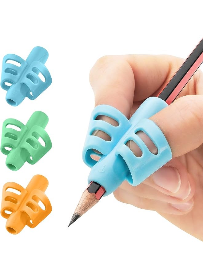 erorex - Pencil Grips For Kids Handwriting Perfect Pencil Holders For Kids Home Schooling And Preschool Writing Tools For Kids Assorted Pen Grips Christmas Gifts Pack Of 3 - Image 1