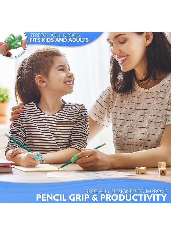 erorex - Pencil Grips For Kids Handwriting Perfect Pencil Holders For Kids Home Schooling And Preschool Writing Tools For Kids Assorted Pen Grips Christmas Gifts Pack Of 3 - Image 1