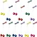 Drayear 12 Pcs Clackers Balls on a String Novelty Swinging Click Clacks Balls for Kids Adults Sensory Toy Vintage Birthday Party Favors 6 Colors - Image 2