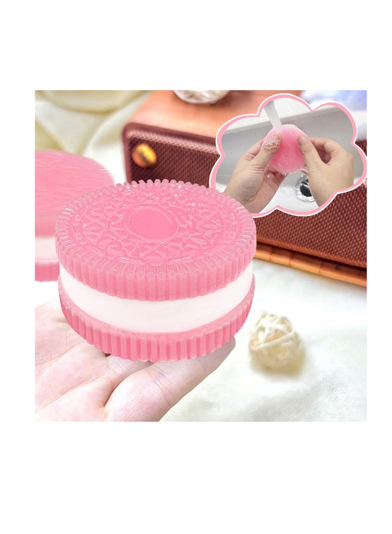 Pink Tapa Squishy Squeeze Toy, Tapa Squishy Biscuit, Stress Relief Toy, Super Soft Squishy Biscuit Toy for Stress Relief - Image 2