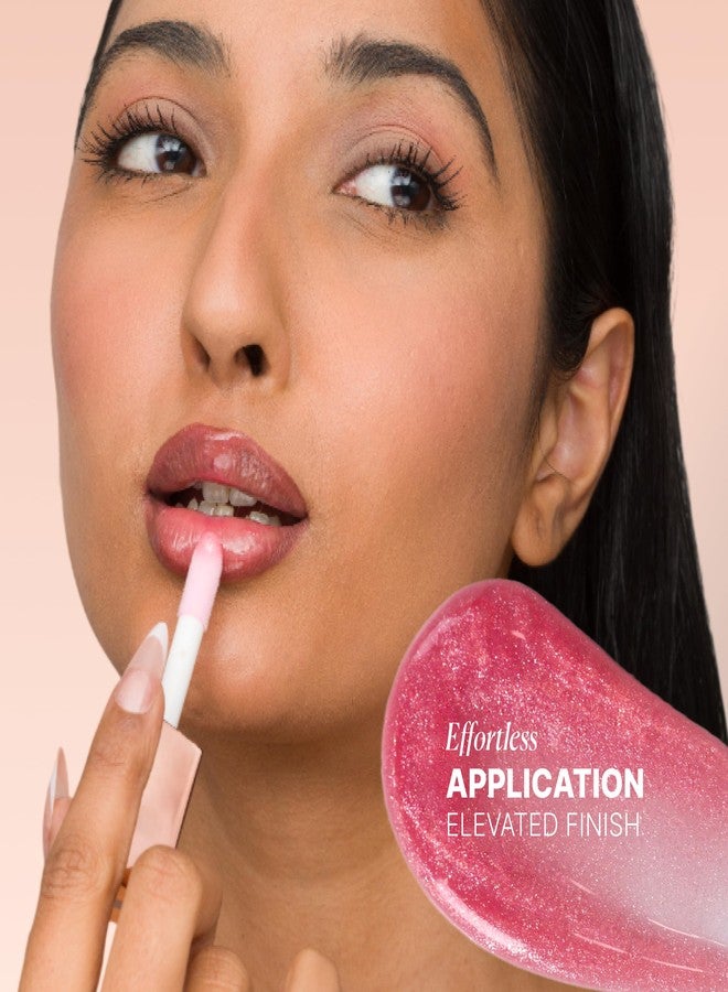 Iris Cosmetics Iris Talk Glossy To Me! Shimmer Lip Gloss - Almost Innocent (Light Pink With Iridescent Shimmer) | High Shine | Glossy Finish | Lightweight Non-Sticky Formula | Hydrating Lip Gloss For Women - Image 4