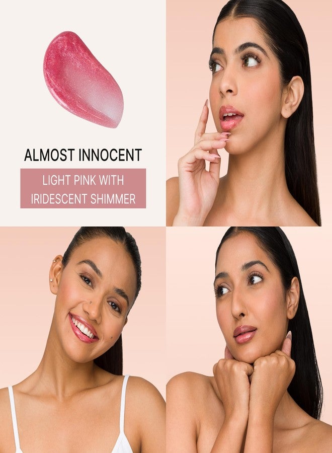 Iris Cosmetics Iris Talk Glossy To Me! Shimmer Lip Gloss - Almost Innocent (Light Pink With Iridescent Shimmer) | High Shine | Glossy Finish | Lightweight Non-Sticky Formula | Hydrating Lip Gloss For Women - Image 2