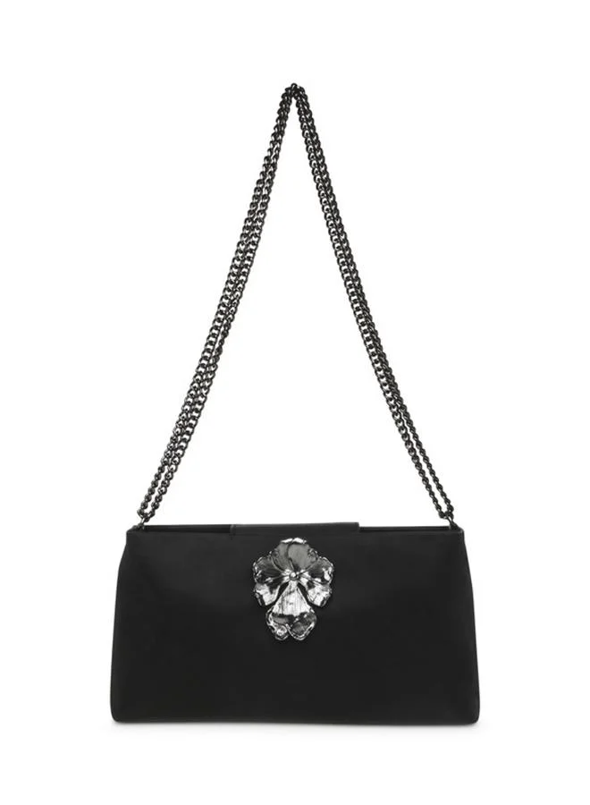 Bmondo Black & Gunmetal Women's Shoulder Bag