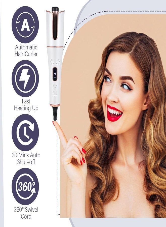 Cornesty Automatic Hair Curler Cordless & Portable Curling Wand Rechargeable Auto Hair Curler with Multiple Temperature Settings & LCD Screen Woman Hair Styling Tool - Image 4