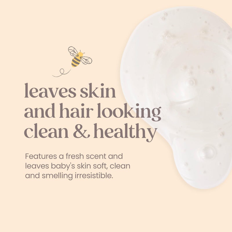 Burt's Bees Baby Shampoo  Wash, Tear Free Soap, Natural Baby Care, Original,12 Ounce (Pack of 3) - Image 3