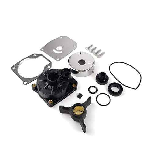 MARKGOO 438592 Water Pump Impeller Repair Kit with Housing for Johnson Evinrude OMC Outboard 35 40 48 50 HP Boat Motor Engine Parts Replacement Sierra Marine 18-3454 0433548 433549 0438592 - Image 1