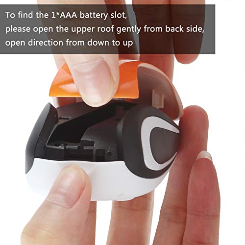 elec Space Mini Small Wireless Mouse for Travel Optical Portable Mini Cordless Mice with USB Receiver for PC Laptop Computer (Orange) - Image 3