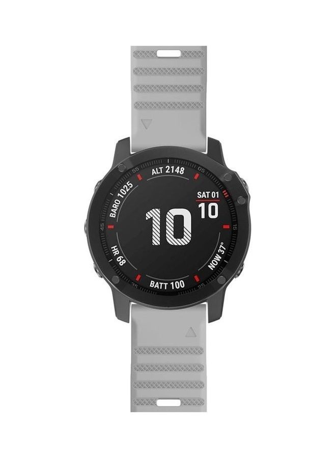 NIBEMINENT Replacement Strap Band for Garmin Fenix 6X 26mm Smartwatch Grey - Image 2