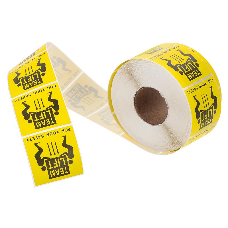 Heavy Object Warning Stickers 50X50Mm 1000 Labels Roll for Shipping Boxes Moving and Handling - Image 2