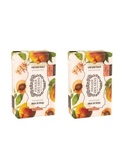 Panier des Sens Peach Shea butter natural bar soap bath  body soap bars  Made in France 95 natural  2 bars 7oz200g each