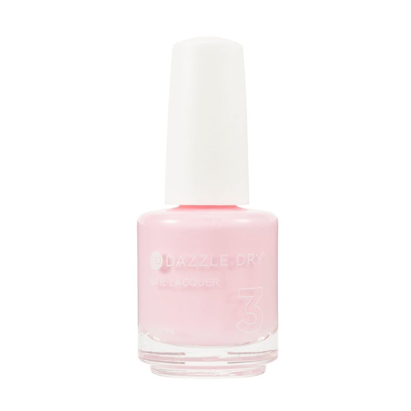 Dazzle Dry Nail Lacquer (Step 3) - Yoga Mama - A light chalky bubblegum pink. Full coverage cream. (0.5 fl oz) - Image 1