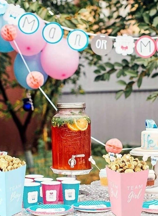 Gender Reveal Popcorn Boxes - 10 Pcs (5x Team Boy & 5xTeam Girl)  - Image 5