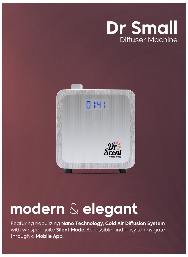 Dr Scent Dr.Small Diffuser -Essential Oil Machine (White) +Fragrance Oil Bottle170ml - Image 3