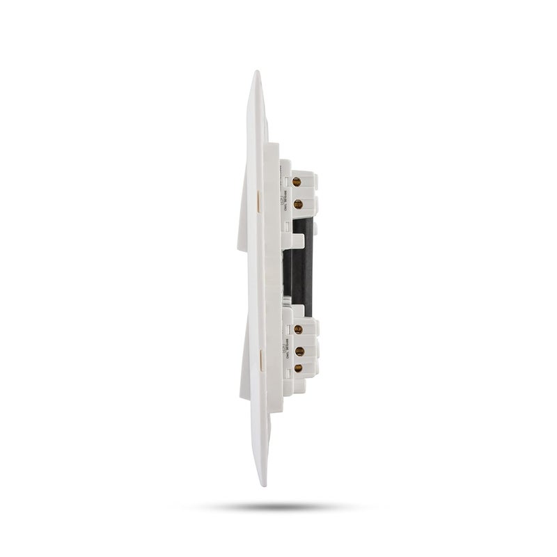 Wipro Northwest Venia Switch Combo of 12M Plate 6A Switch x12t White Kit 15 - Image 3
