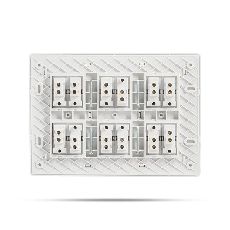 Wipro Northwest Venia Switch Combo of 12M Plate 6A Switch x12t White Kit 15 - Image 4