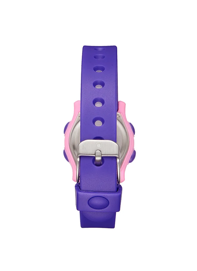 أسترو Astro Kids Watch, Digital Display and PU Strap - A23902-PPVS, Violet
