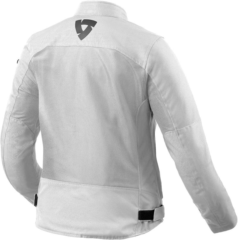 Rev'It! Ladies Eclipse 2 Metropolitan Motorcycle Jacket - Silver - Size 44 - Image 2