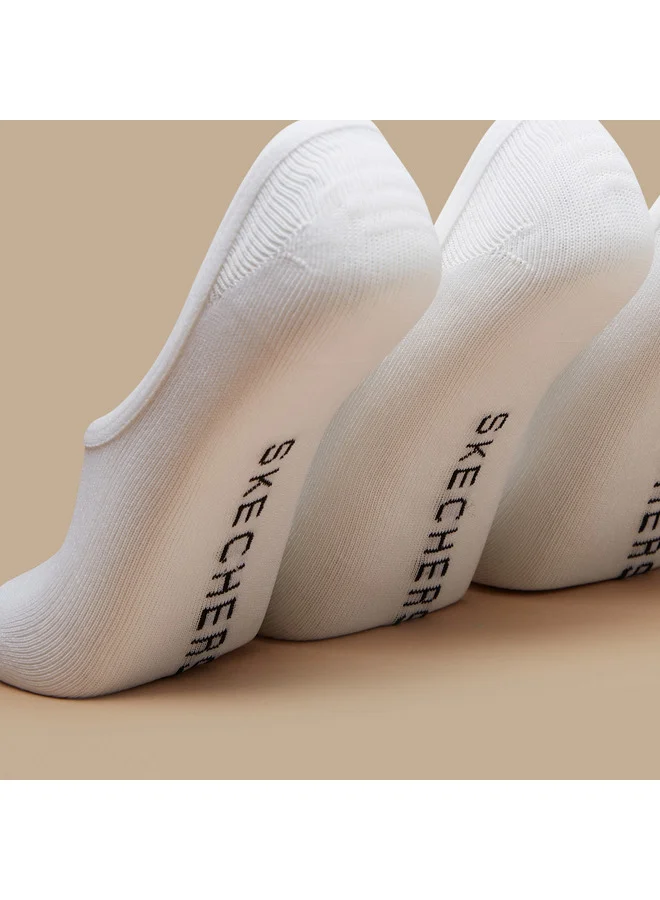 سكيتشرز جوارب رياضية غير مبطنة غير ظاهرة - عبوة من  قطع