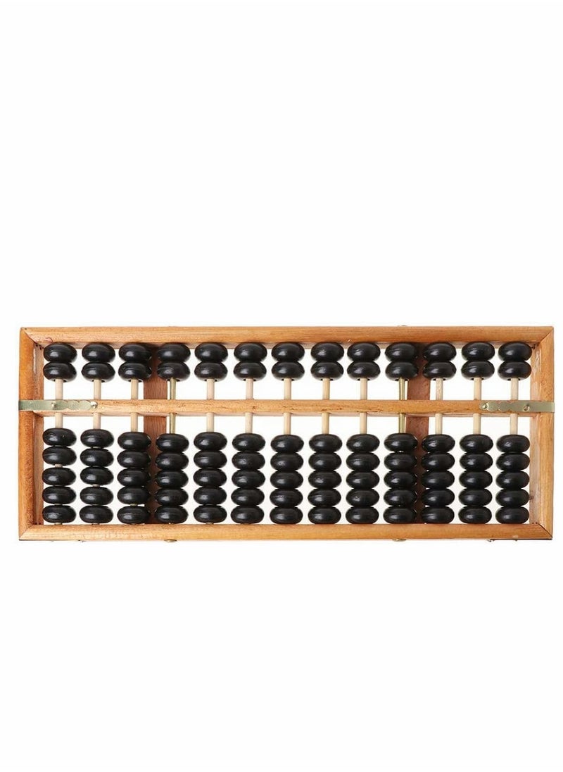 SYOSI - Portable Chinese 13 Digits Column Abacus Arithmetic Soroban Calculating Counting Math Learning Tool for Children - Image 1