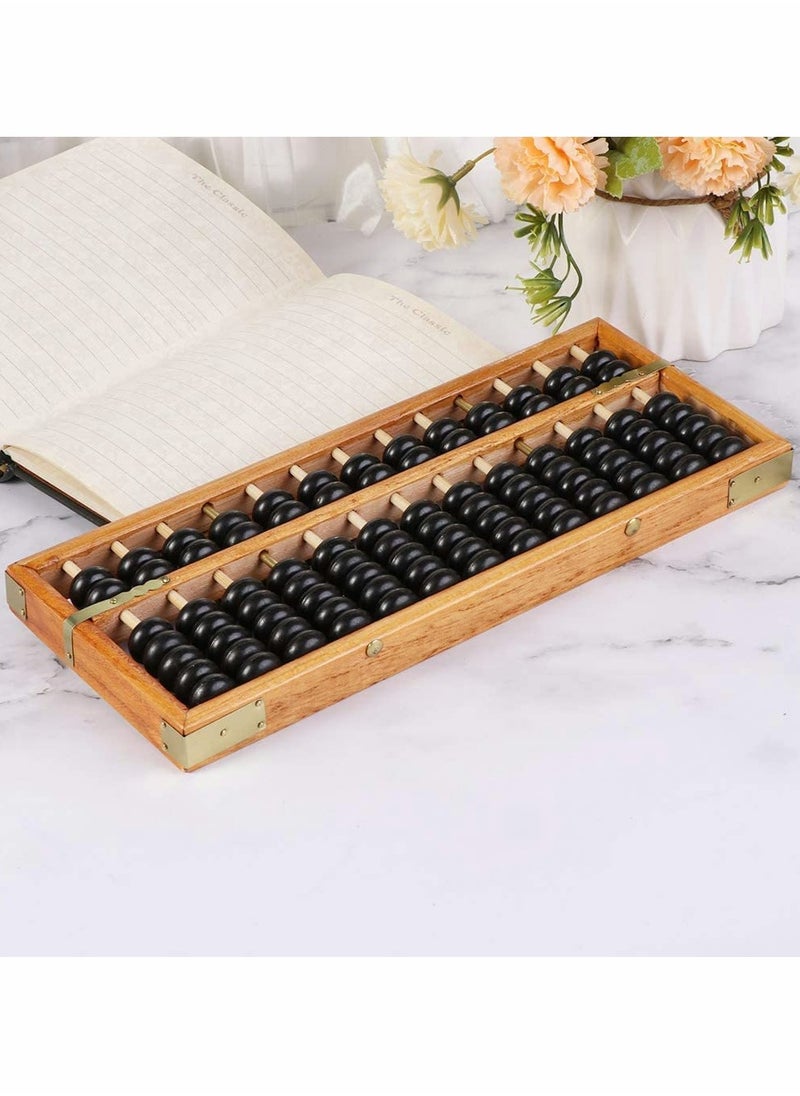 SYOSI - Portable Chinese 13 Digits Column Abacus Arithmetic Soroban Calculating Counting Math Learning Tool for Children - Image 1