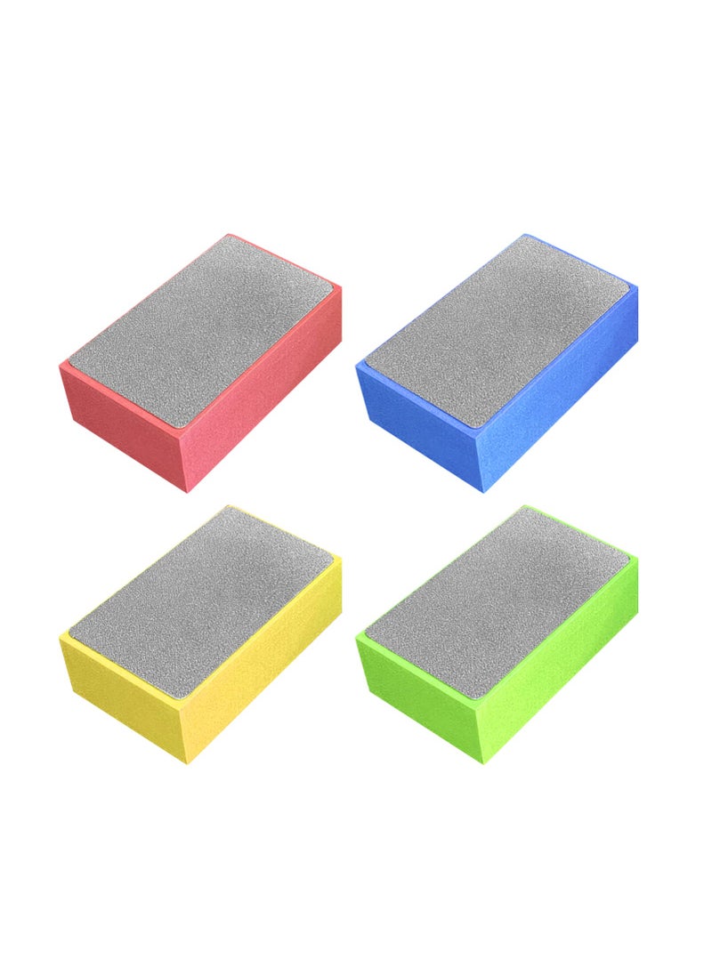 Calidaka CALIDAKA 4pcs Diamond Hand Polishing Pads Diamond Sanding Block Kit Glass Grinding Pads for Sanding Concrete Glass Stone Granite Marble 60100200400as Shown 