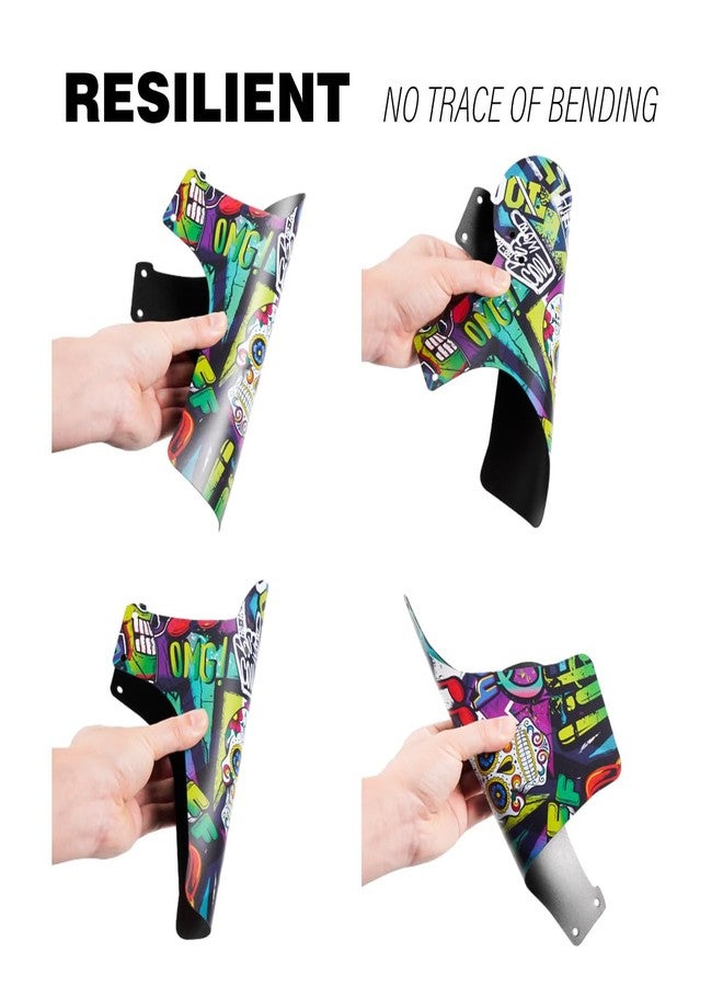 CNC Mountain Bike Fender,MTB Mud Guard,2PCS Front and Rear Bike Mudguard Fits 26", 27.5", 29" Bicycle/Road/Kids/Fat Bike Fork.(CKL) - Image 3