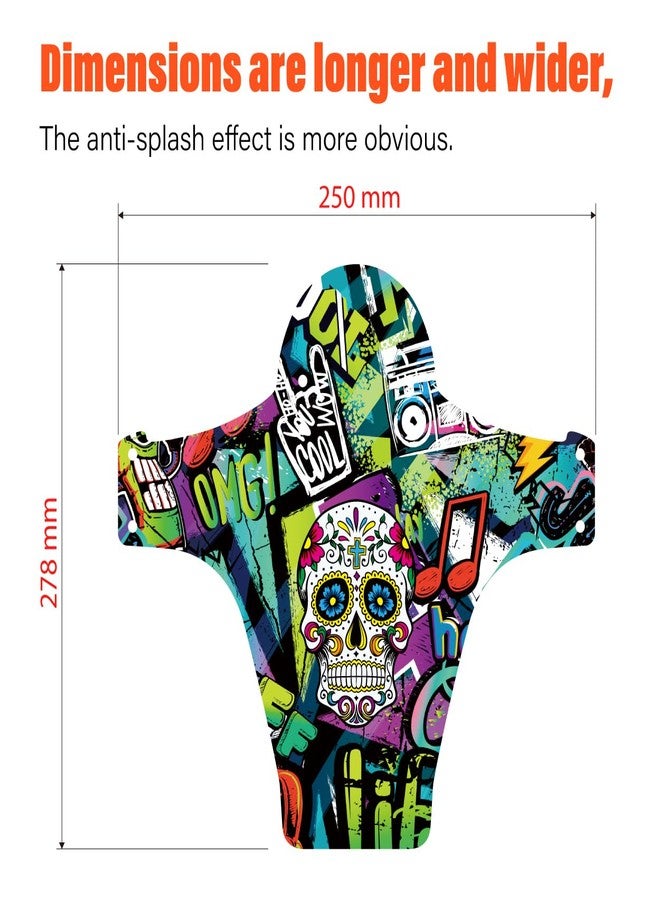 CNC Mountain Bike Fender,MTB Mud Guard,2PCS Front and Rear Bike Mudguard Fits 26", 27.5", 29" Bicycle/Road/Kids/Fat Bike Fork.(CKL) - Image 2