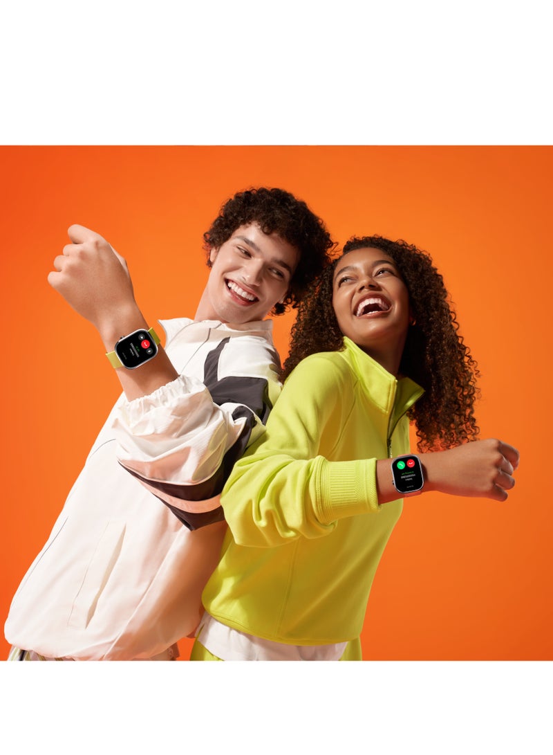 Mibro Watch C4 Silver, Made of Metal + PC&GF, 2.01-inch TFT Screen, Bluetooth Calls, 300mAh Battery, 2ATM Water Resistance, Over 100 Sport Modes - Image 3