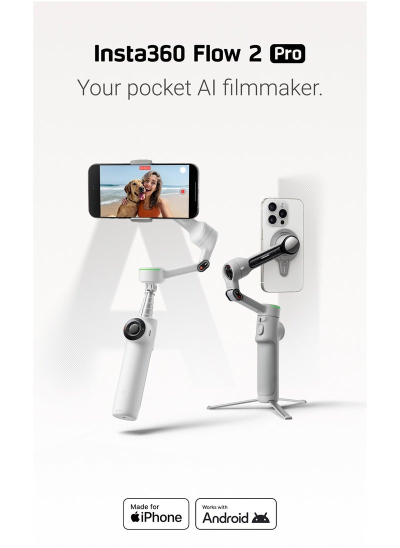 Insta360 - Flow 2 Pro Summit White - Image 1