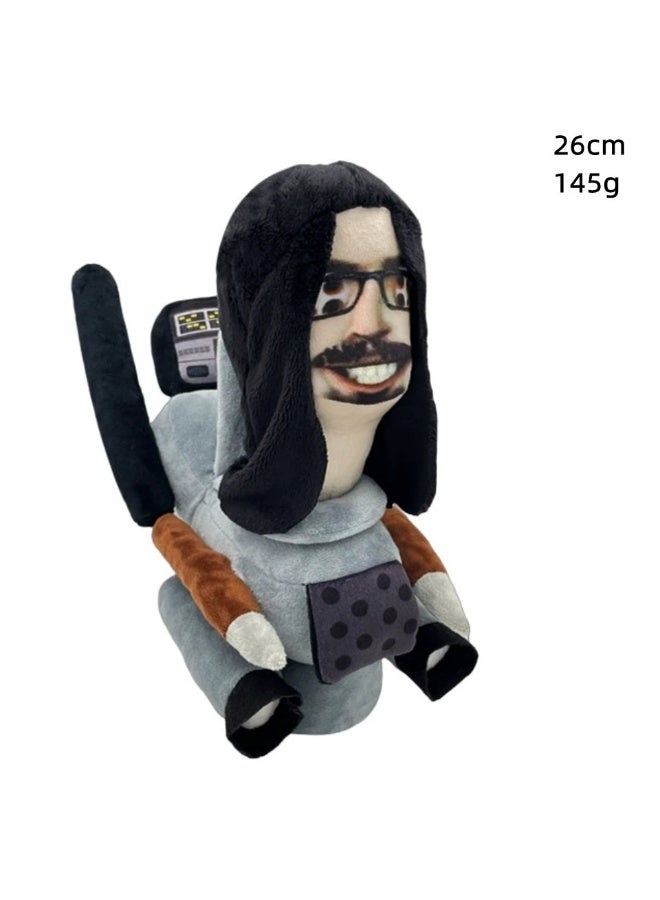 Skibidi Toilet Toy, Plush Skibidi Toilet Figure Doll Toy, Stuffed Animal, Plushie for Game Fans, Kids and Adults
