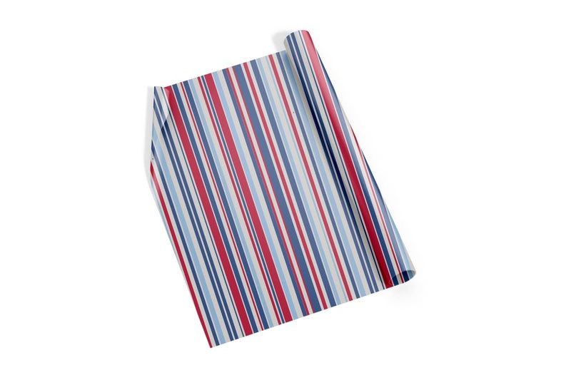 Dovetail Candy Cane Gift Wrapping Paper Sheet Pack of 6 - Image 3