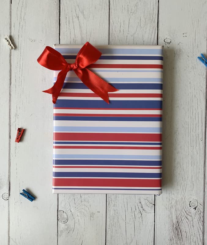 Dovetail Candy Cane Gift Wrapping Paper Sheet Pack of 6 - Image 1