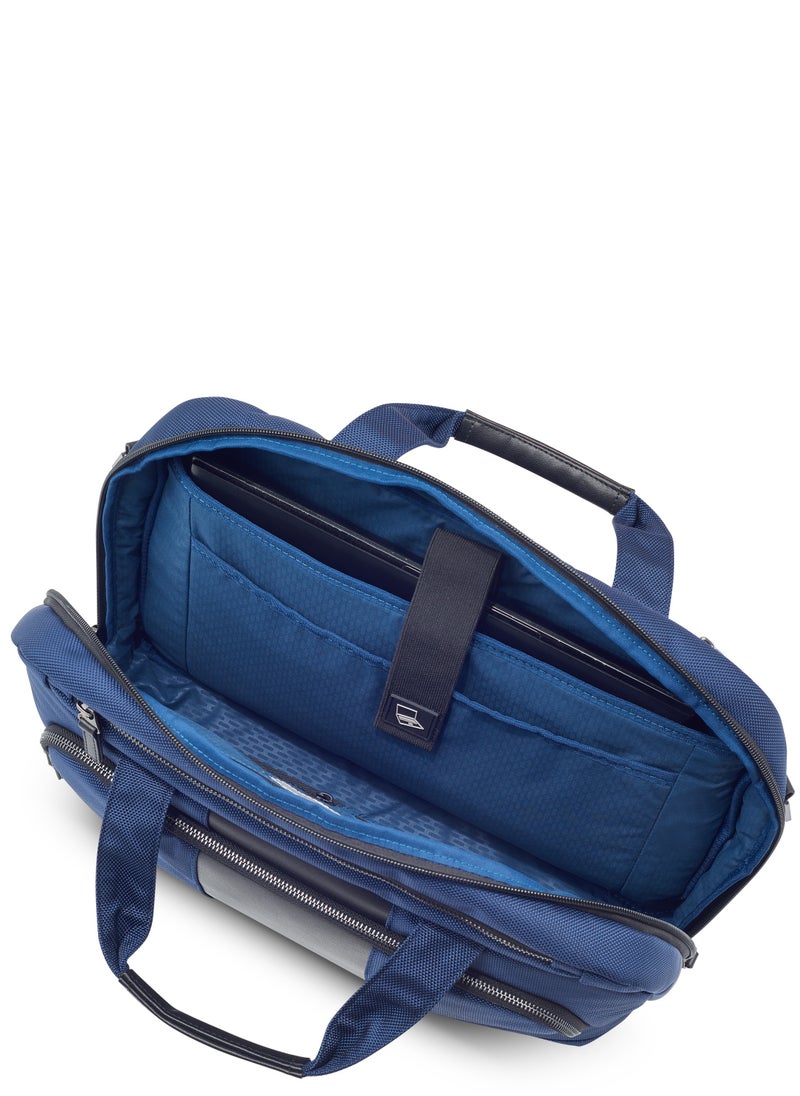 DELSEY Paris - Wagram 1 Comparment Satchel Breifecase 15.6 inch Navy Blue - 00119916002 - Image 1
